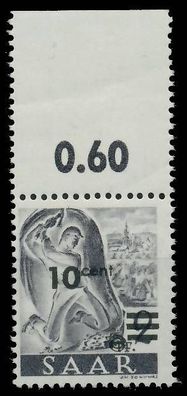 Saarland 1947 Nr 226ZII postfrisch ORA X81B026