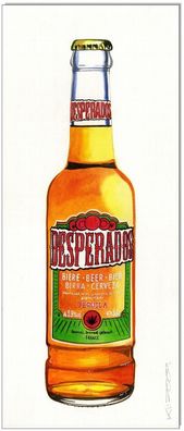 Klausewitz: Original Acryl auf Acrylmalpapier: Desperados Beer Art / 21x50 cm