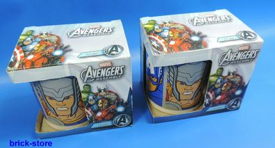 Stor Marvel Avengers Assemble / Tasse / Porzellantasse im Geschenk Set / 2 Stück