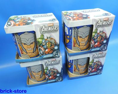 Stor Marvel Avengers Assemble / Tasse / Porzellantasse im Geschenk Set / 4 Stück