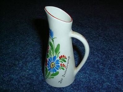 kleine Blumenvase handgemalt-Zur Erinnerung-ca 10cm