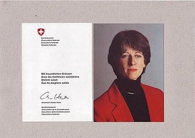 Annemarie Huber-Hotz - Bundeskanzlerin Schweiz