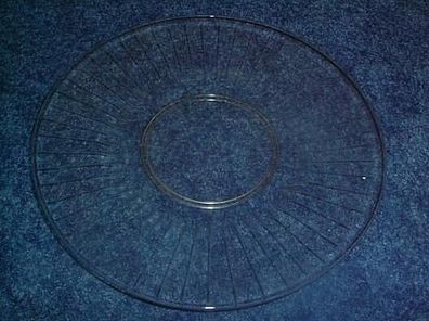 Kuchenteller 31cm-Glas-eingeschliffenes Muster
