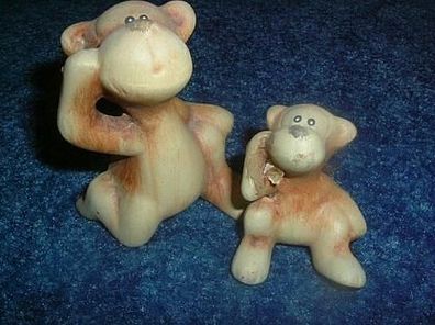 2 Affen aus Keramik