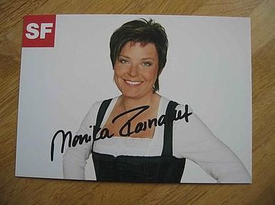 SF Fernsehmoderatorin Monika Fasnacht - Autogramm!