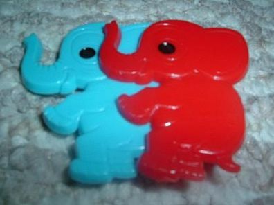 2 kleine Elefanten -Abzeichen für Kinder DDR