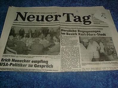Rar-rar-rar-Tageszeitung Neuer Tag vom 12. Oktober 1988