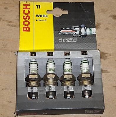 4 Zündkerzen Bosch W8BC für z.B. versch. Renault