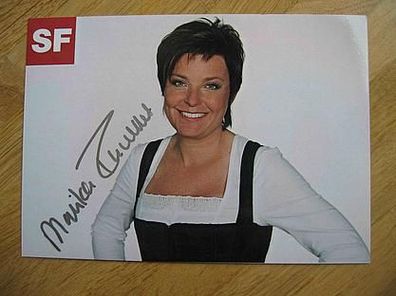 SF Fernsehmoderatorin Monika Fasnacht - Autogramm!