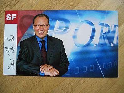 SF Fernsehmoderator Bernard Beni Thurnheer - handsigniertes Autogramm!!!