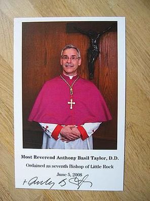 Bischof von Little Rock Anthony Basil Taylor - handsigniertes Autogramm!!!