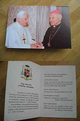 Erzbischof von Košice, Alojz Tkac - Autogrammkarte!