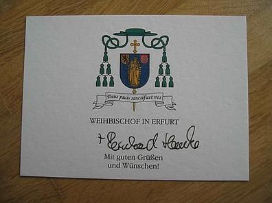 Weihbischof von Erfurt Reinhard Hauke - Autogramm!