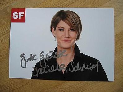 SF Fernsehmoderatorin Daniela Schmid - Autogramm!