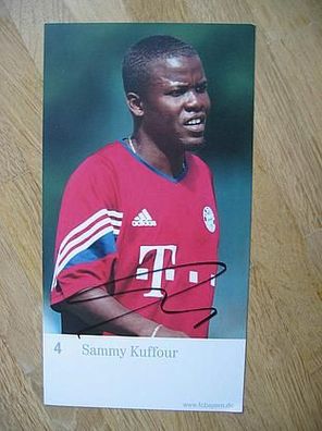 FC Bayern München - Sammy Kuffour - handsigniertes Autogramm!!!