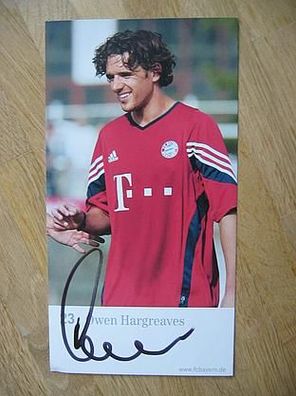 FC Bayern München - Owen Hargreaves - hands. Autogramm!