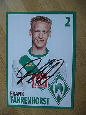 Werder Bremen Saison 04/05 Frank Fahrenhorst Autogramm!