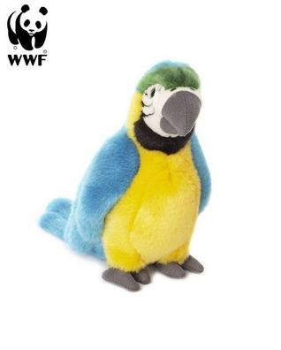 WWF Plüschtier Gelbbrustara Papagei (18cm) Kuscheltier Stofftier Vogel NEU