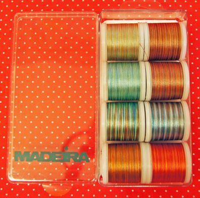 8,19€//Km Madeira Stickgarnt 18x á 200m 40er Rayon Maschinenstickgarn #8040