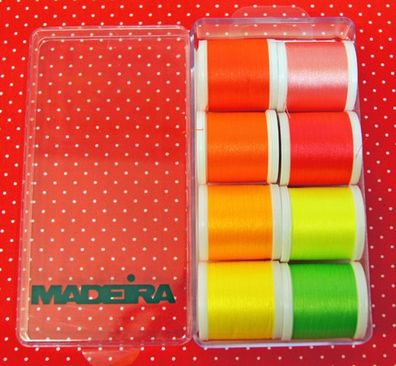 8,19€//Km Madeira Stickgarnt 18x á 200m 40er Rayon Maschinenstickgarn #8040