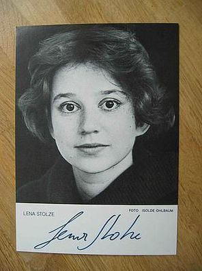 Schauspielerin Lena Stolze - handsigniertes Autogramm!!