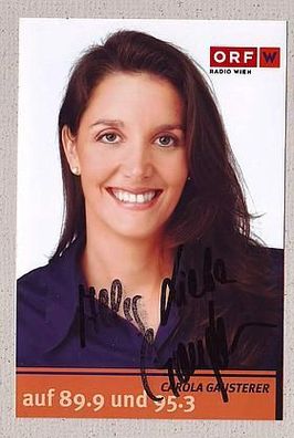 Carola Gausterer (ORF) - persönlich signiert