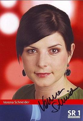 Verena Schneider (SR 1) - persönlich signiert