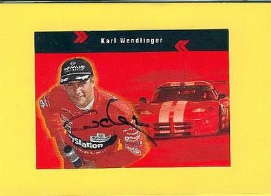 Karl Wendlinger (Formel 1) - sig. Autogrammkarte (2)