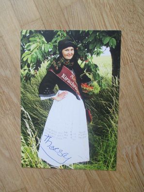 Altländer Kirschregentin Theresa - handsigniertes Autogramm!!!