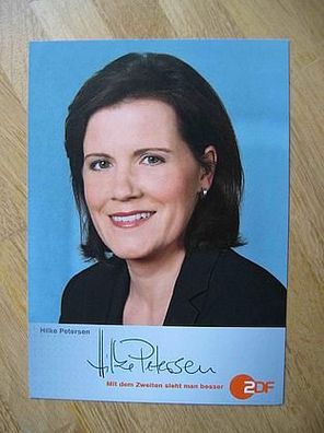 ZDF Fernsehmoderatorin Hilke Petersen - hands Autogramm