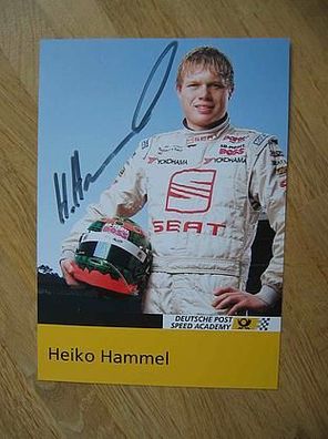 Rennfahrer Heiko Hammel - handsigniertes Autogramm!