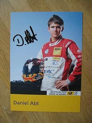 Rennfahrer Daniel Abt - handsigniertes Autogramm!!!