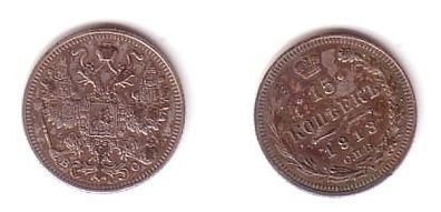 15 Kopeken Silber Münze Russland 1913