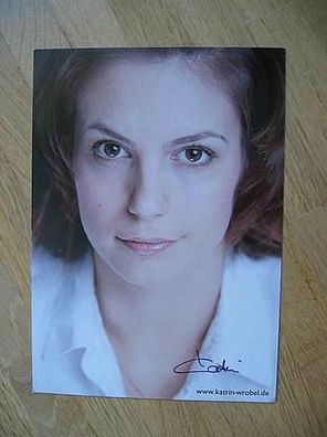 Schönheitskönigin & Fotomodell Katrin Wrobel - handsigniertes Autogramm!!!