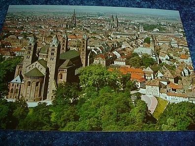 51/ Ansichtskarte Speyer-Kaiserdom mit Stadt von Osten