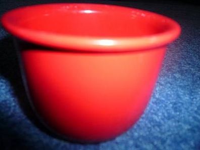kleiner Übertopf-rot-Keramik