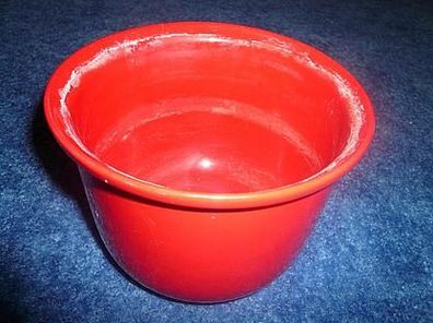 Übertopf aus Keramik-Farbe rot