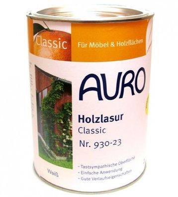 AURO 930, Holzlasur Classic (Naturharzöl-Lasur) - 2,50 l - farbig oder farblos