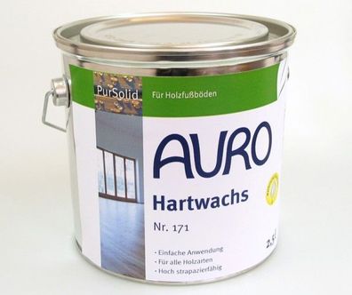 AURO 171 Hartwachs PurSOLID zum Veredeln von Fußböden aus Holz, Kork und Linoleum