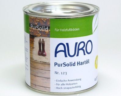 AURO 123 Hartöl PurSolid, lösemittelfreie Imprägnierung f. Fußböden aus Holz or Kork