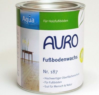 AURO 187 Holzwachs, Oberflächenschutz für Holzfußböden u. Kork