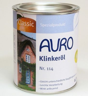 AURO 114 Klinkeröl für Klinker-, Stein- und Cottoplatten sowie für unglasierte Fliese