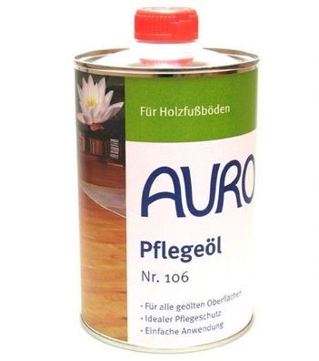 AURO 106, 107 - Pflegeöl oder Pflegewachs für geölte oder gewachste Oberflächen aus H