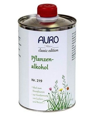 AURO 219, Pflanzenalkohol - Verdünner für Schellack und Drachenblutbeize