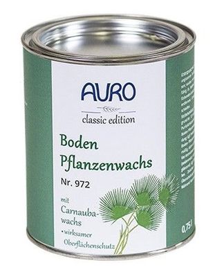 AURO 972, Bodenpflanzenwachs / Öl-Lärchenharz-Carnaubawachs-Kombi für Holzfußboden