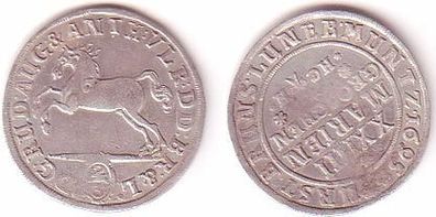 24 Mariengroschen Silber Münze Braunschweig Lbg. 1695 (MU1036)