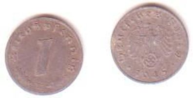 1 Pfennig Zink Münze Deutsches Reich 1945 E Jäger 369
