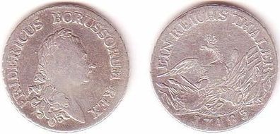 1 Taler Silber Münze Preussen Fridericus Rex 1785 A (MU1075)