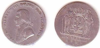 1 Taler Silber Münze Preussen Friedrich Wilhelm 1799 A