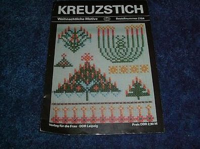 Kreuzstich-weihnachtl. Motive-Verlag für die Frau 2104